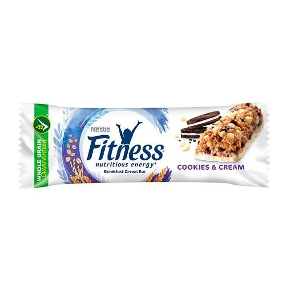 شکلات رژیمی فیتنس با طعم کوکی و کرم شکلات نستله - Nestle Fitness COOKIES & CREAM