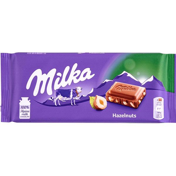 شکلات میلکا با مغز فندق آلمانی | Milka Hazelnuts