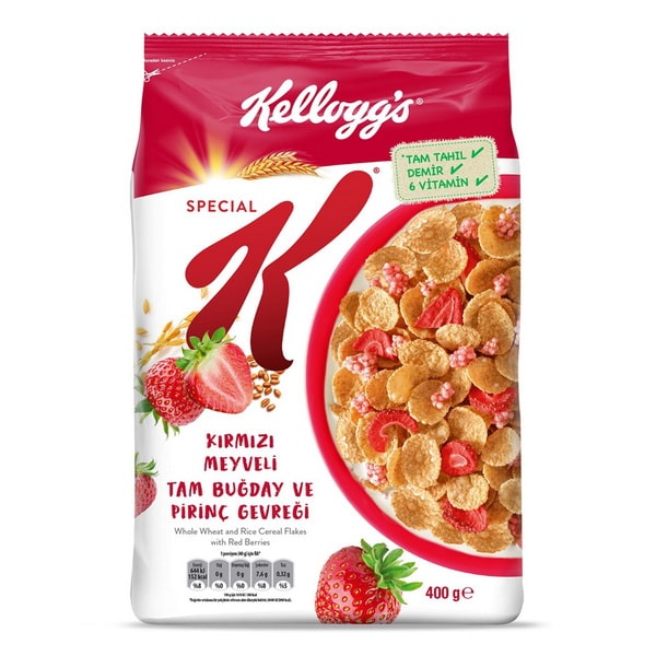 کورن فلکس کیسه ای اسپشال کی توت فرنگی میوه های قرمز - Kellog's Special K Red Berries