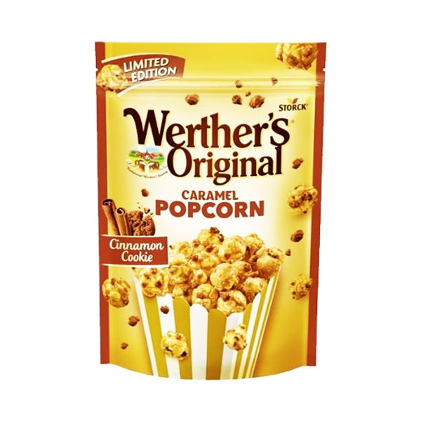 پاپ کورن وردرز اوریجینال کاراملی  کوکی دارچین - Werther's Original CARAMEL POPCORN Cinnamon Cookie